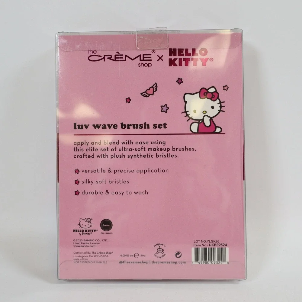 The Creme Shop xHello Kitty Luv Wave 5pc Brush Collection Versatile & Silky-Soft